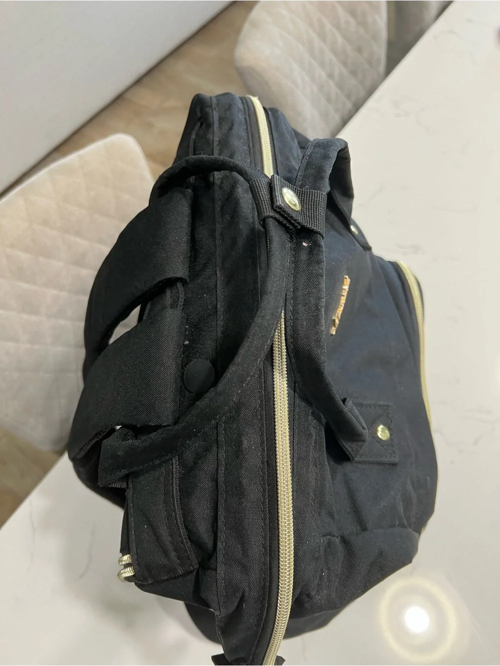 Lovevook Backpack Tote with Gold Accents